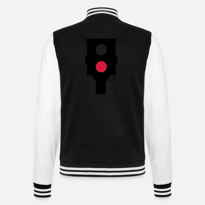 Speed camera - College Sweat Jacket - black/white