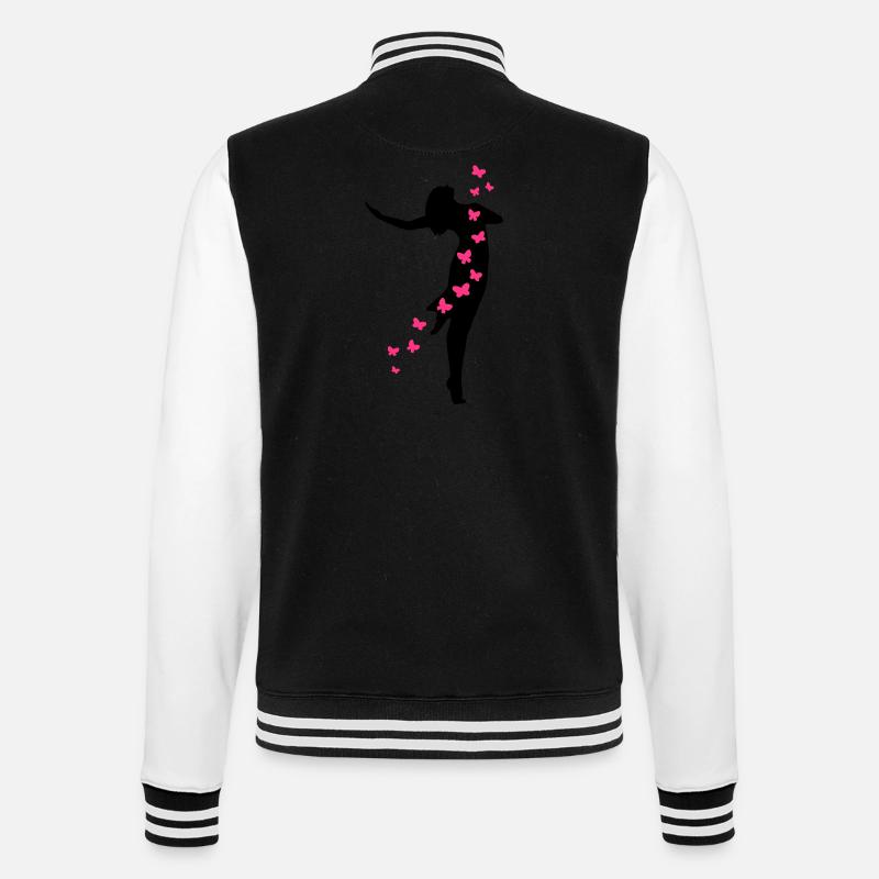 danseuse2 - Veste Teddy - noir/blanc