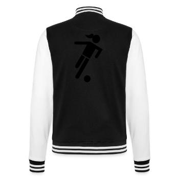 Women soccer - College Sweat Jacket - black/white - Back - Marisol (170cm)
