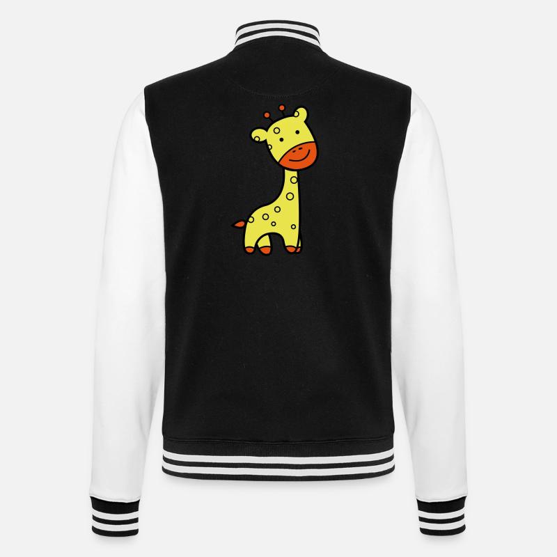girafe - Veste Teddy - noir/blanc