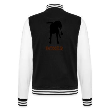 Boxer_2_cb - College-Sweatjacke - Schwarz/Weiß - Hinten - Marisol (170cm)