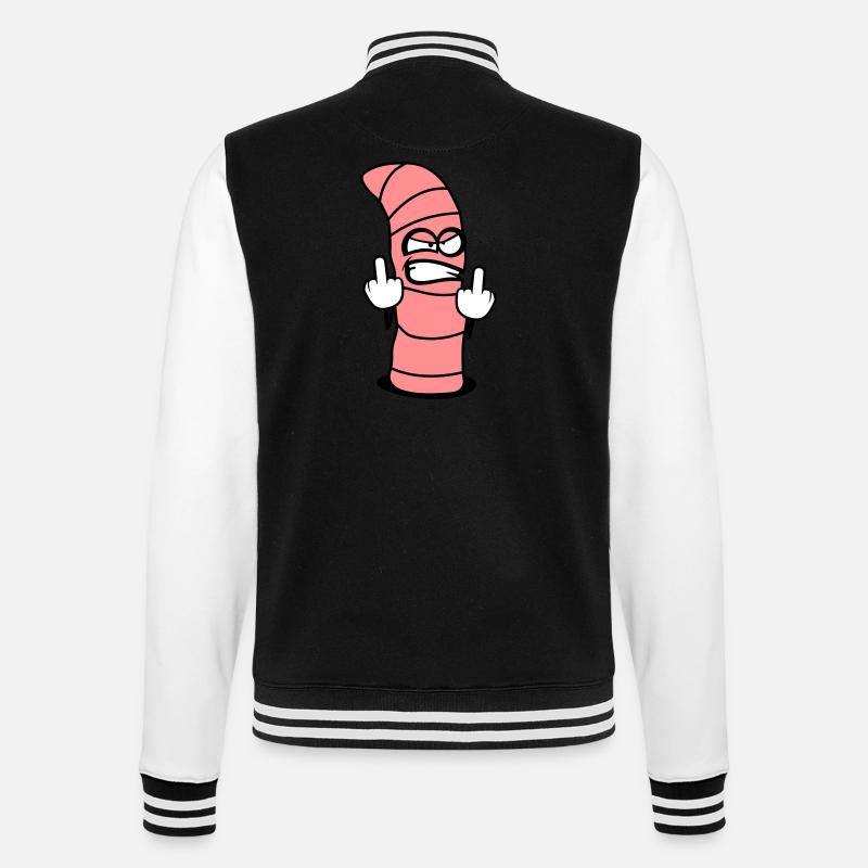 Conception de ver maléfique - Veste Teddy - noir/blanc