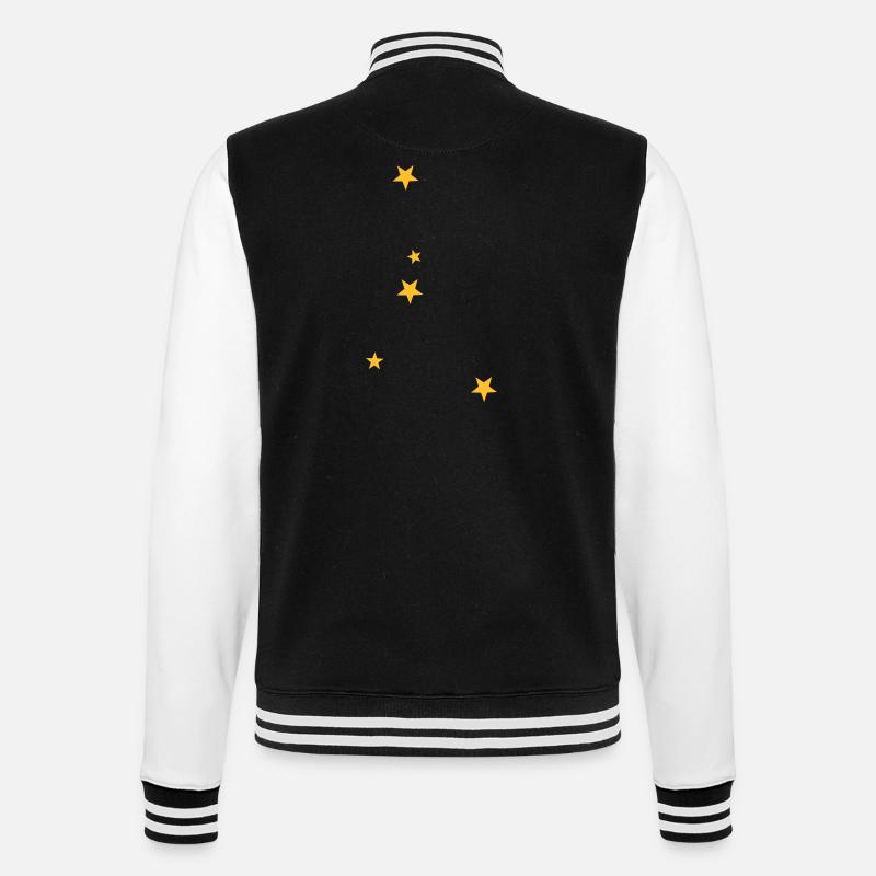 Krebs Sternbild - College-Sweatjacke - Schwarz/Weiß