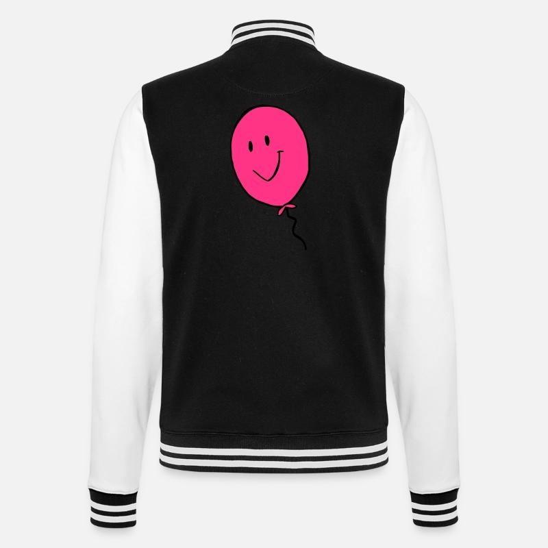 luftballon - College-Sweatjacke - Schwarz/Weiß