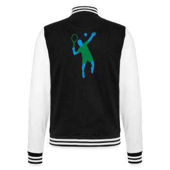 Tennis - College-Sweatjacke - Schwarz/Weiß - Hinten - Marisol (170cm)