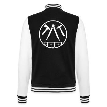 Roofers/Carpenters - College Sweat Jacket - black/white - Back - Marisol (170cm)