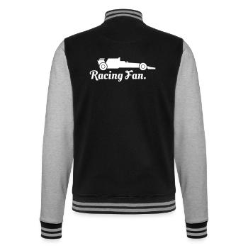 Fan de course automobile - Veste Teddy - noir/gris chiné - Dos - Marisol (170cm)