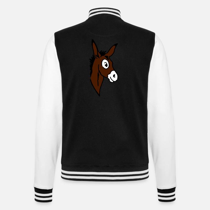 Âne - Veste Teddy - noir/blanc