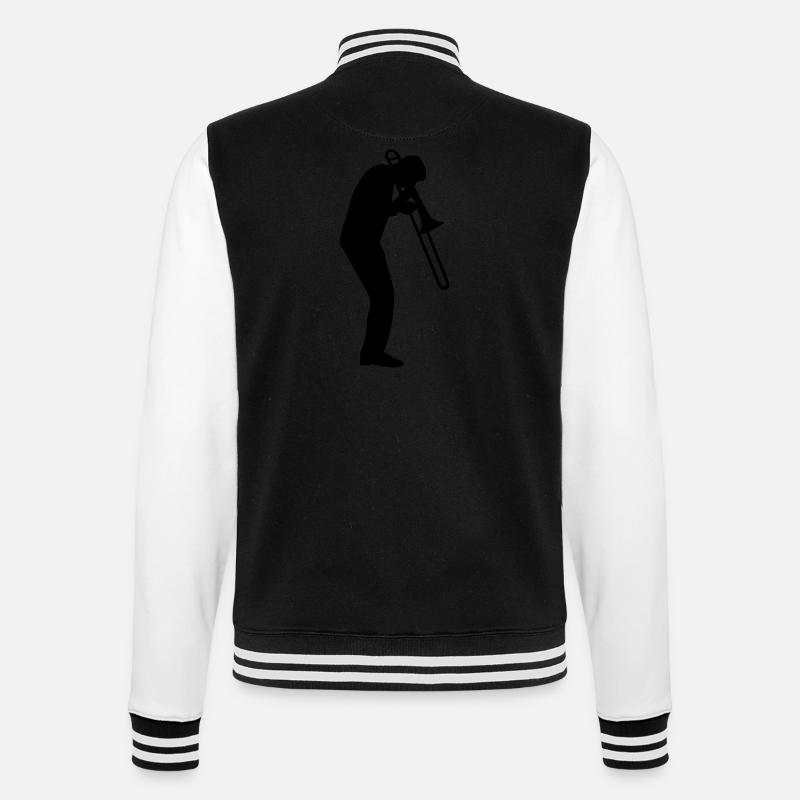 Trombone - College Sweat Jacket - black/white