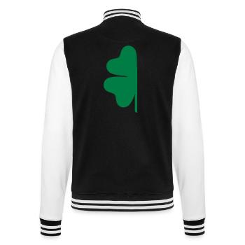 Kleeblatt - College-Sweatjacke - Schwarz/Weiß - Hinten - Marisol (170cm)