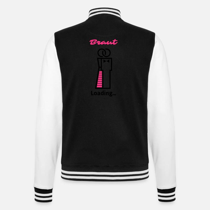 Bride Loading ... - College Sweat Jacket - black/white