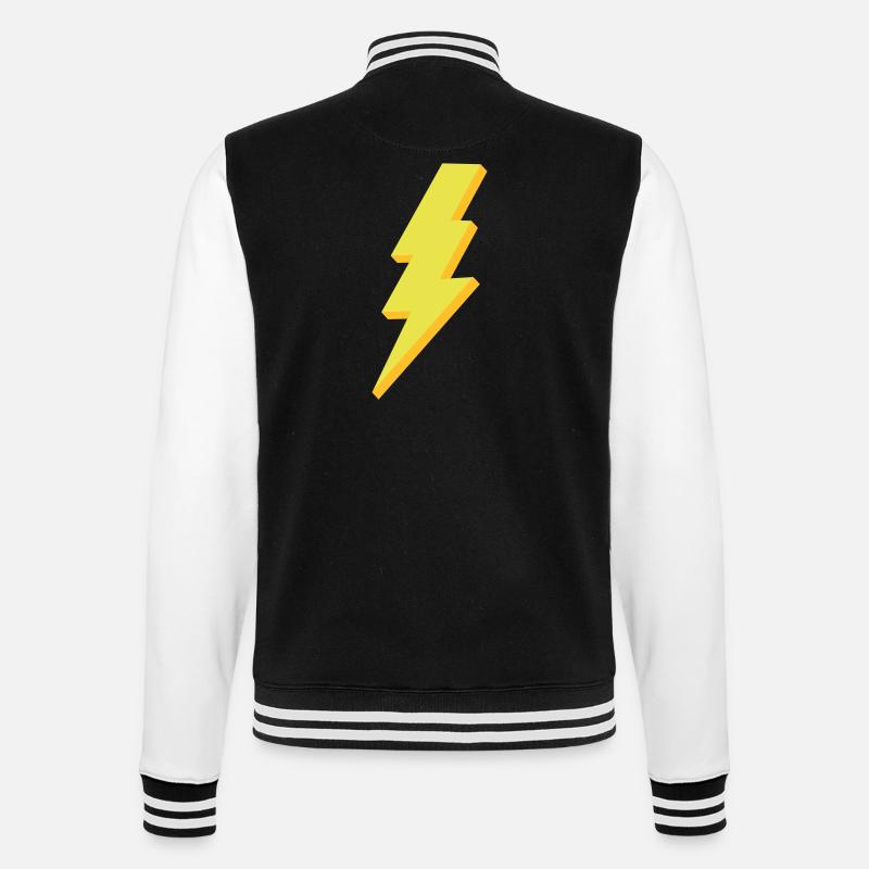 blitz3 - College-Sweatjacke - Schwarz/Weiß