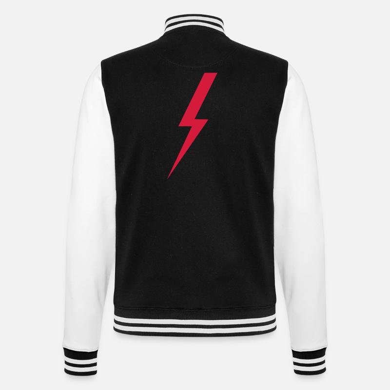 lightning - Veste Teddy - noir/blanc