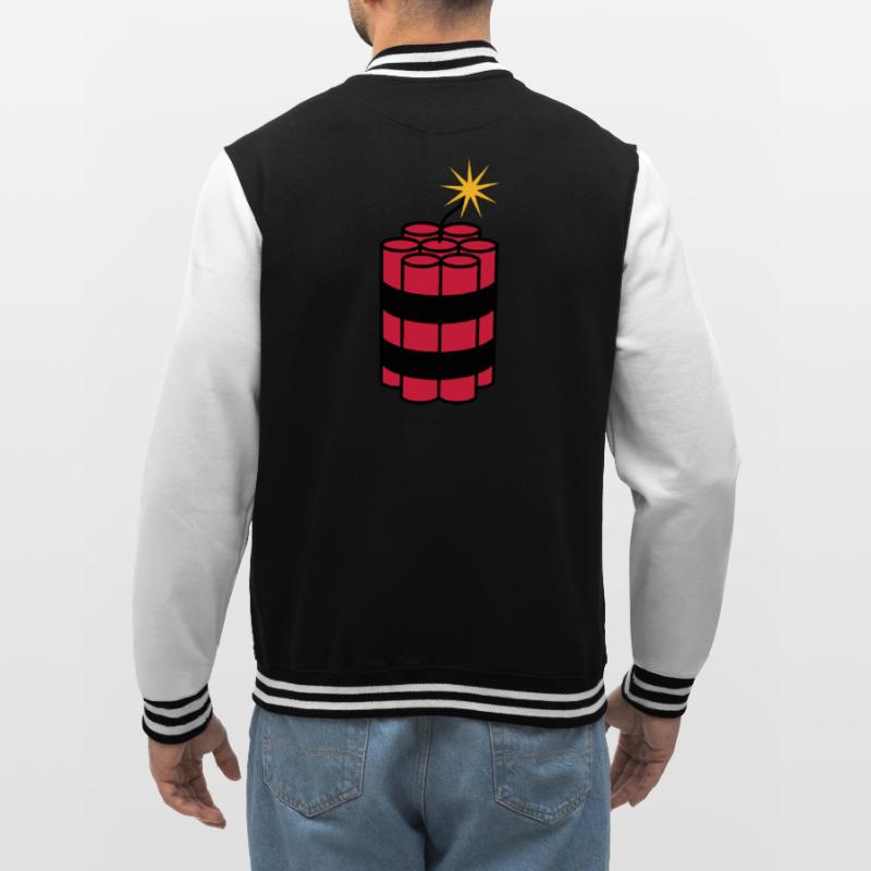 lit tnt dynamite explode explosion spre College Sweat Jacket