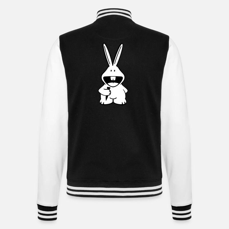 Rabbit - College Sweat Jacket - black/white