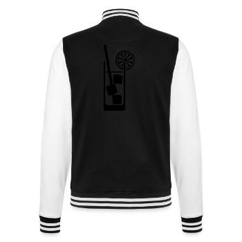 cocktail__f1 - College-Sweatjacke - Schwarz/Weiß - Hinten - Marisol (170cm)