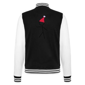 STROKESMAN Christmas Santa Claus - College Sweat Jacket - black/white - Back - Marisol (170cm)