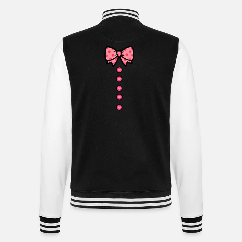 schleifchen - College-Sweatjacke - Schwarz/Weiß