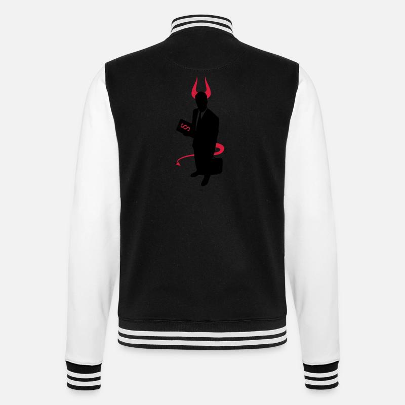 Devil's advocate - College Sweat Jacket - black/white
