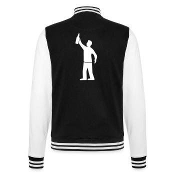 Boire de la bière de fête - Veste Teddy - noir/blanc - Dos - Marisol (170cm)