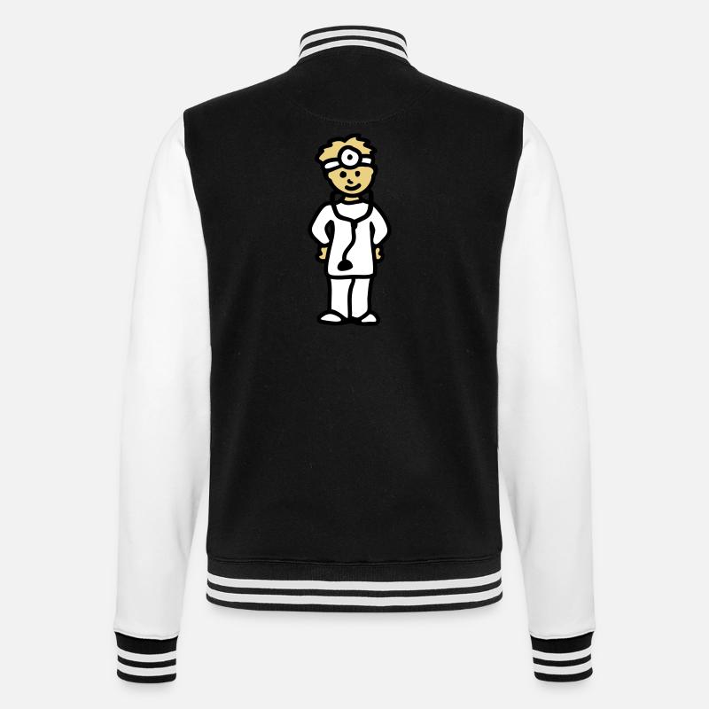 Doctor: 3 - College Sweat Jacket - black/white