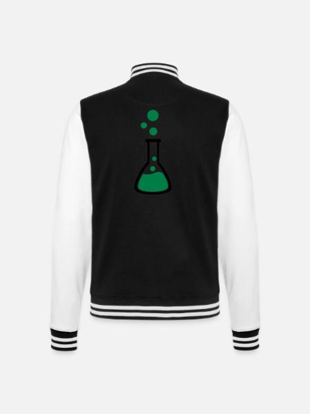 Test tube - College Sweat Jacket - black/white