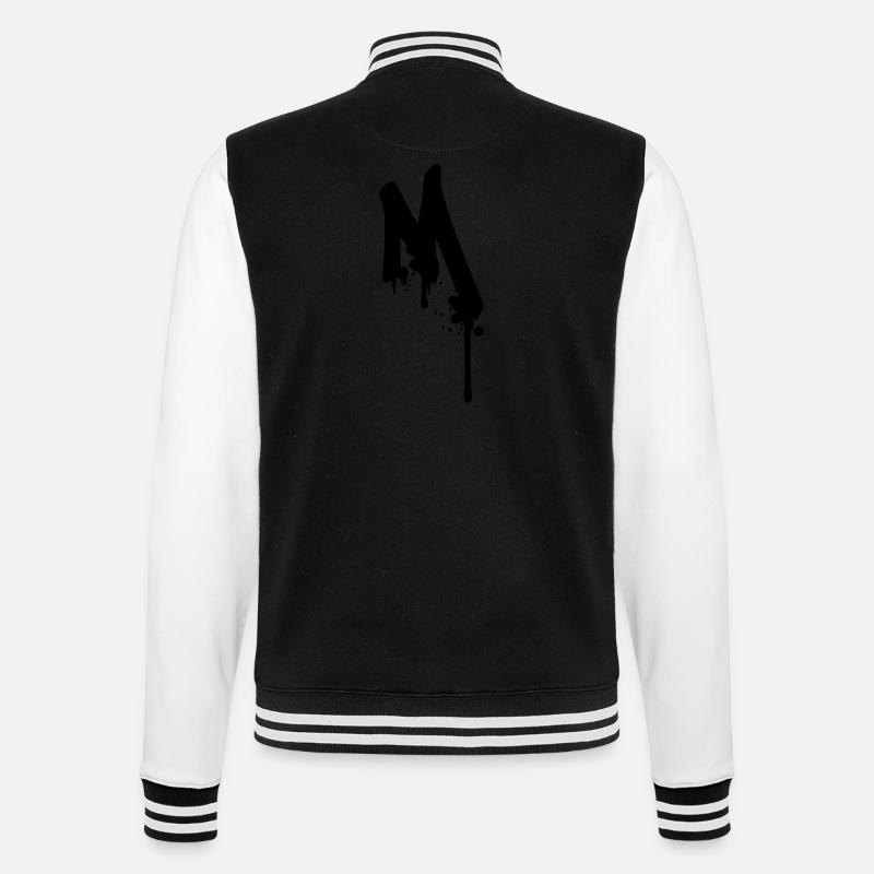 M graffiti drops Farbklex spray - College Sweat Jacket - black/white