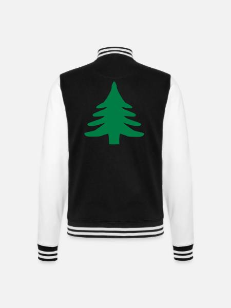 Christmas tree - College Sweat Jacket - black/white