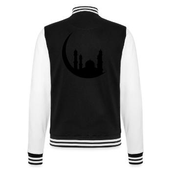 Islam Moschee Halbmond Orient - College-Sweatjacke - Schwarz/Weiß - Hinten - Marisol (170cm)