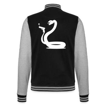 drôle de serpent - Veste Teddy - noir/gris chiné - Dos - Marisol (170cm)