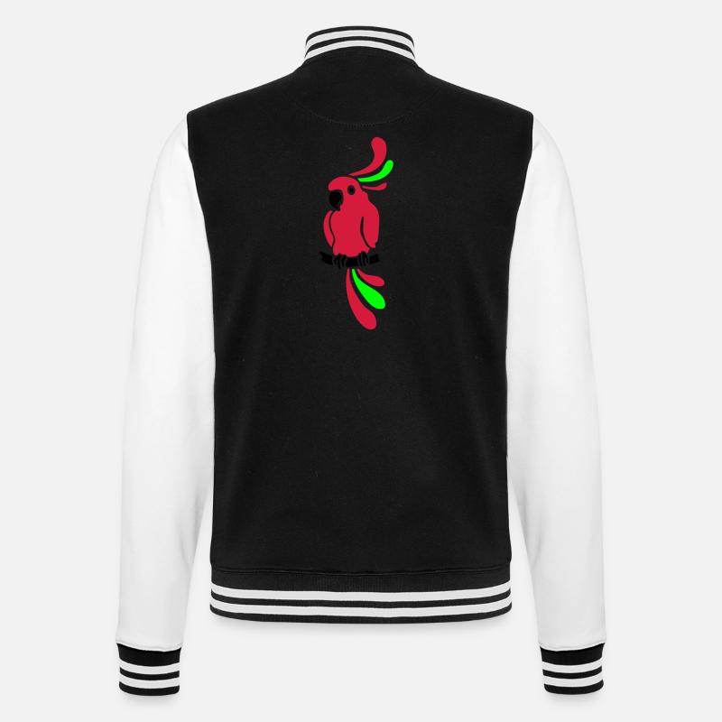 perroquet - Veste Teddy - noir/blanc