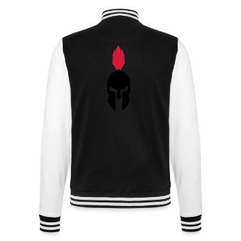 Spartan - College Sweat Jacket - black/white - Back - Marisol (170cm)