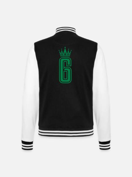 6 crowns - College Sweat Jacket - black/white