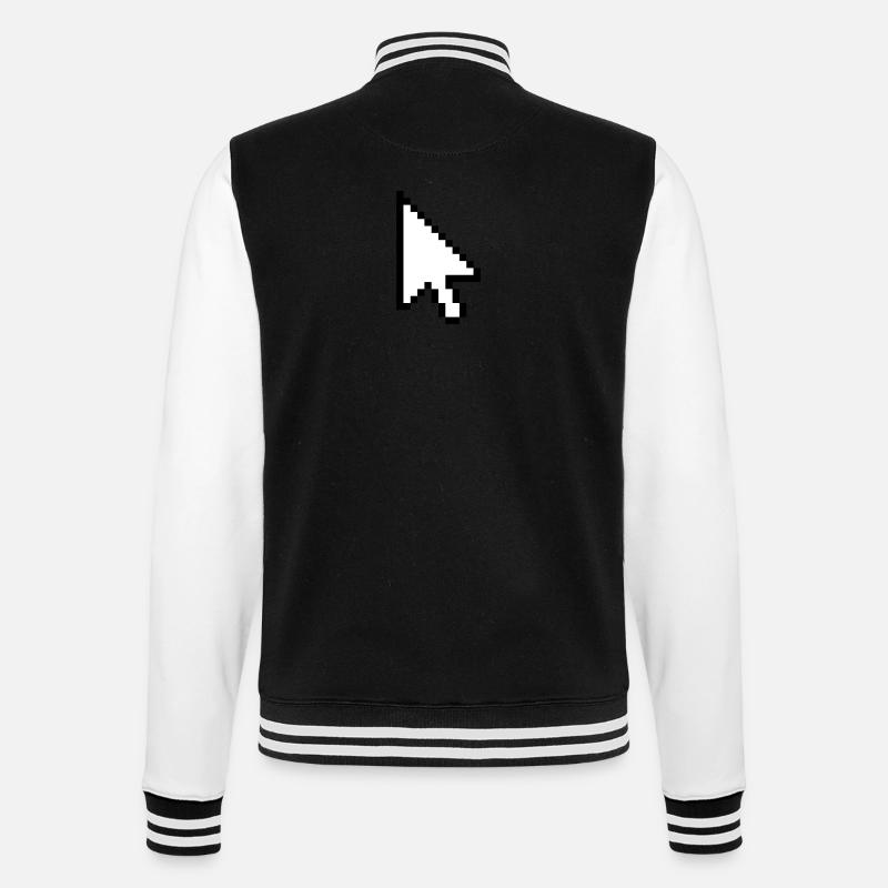 Pointeur de souris - Veste Teddy - noir/blanc