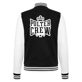 Polter Crew Verlobung Hochzeit - College-Sweatjacke - Schwarz/Weiß - Hinten - Marisol (170cm)