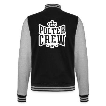 Polter Crew Engagement Wedding - College Sweat Jacket - black/heather grey - Back - Marisol (170cm)