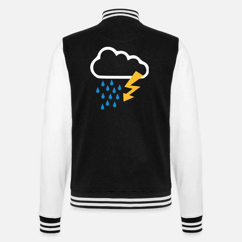 Orage - Temps - Flash - Veste Teddy - noir/blanc
