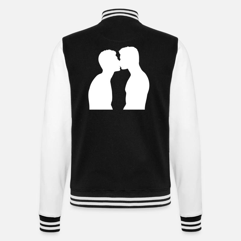 Baiser de la Gay Pride - Veste Teddy - noir/blanc