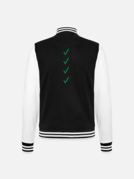 check-list - Veste Teddy - noir/blanc