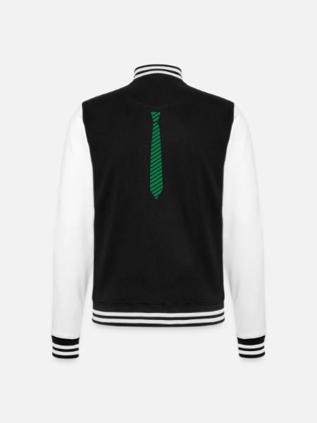 krawatte - College-Sweatjacke - Schwarz/Weiß