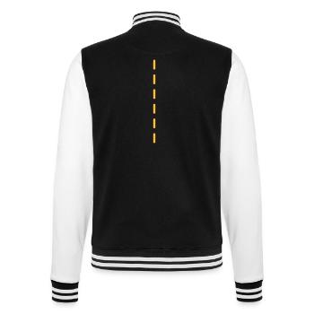 Strichellinie / dashed (1c) - College Sweat Jacket - black/white - Back - Marisol (170cm)