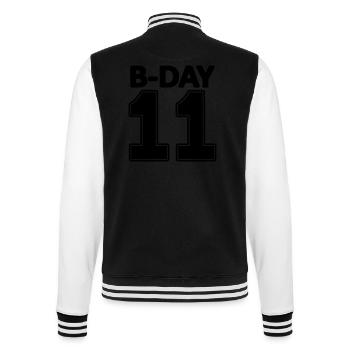 numéro 11 anniversaire 11 Numéro de maillot onze collège - Veste Teddy - noir/blanc - Dos - Marisol (170cm)