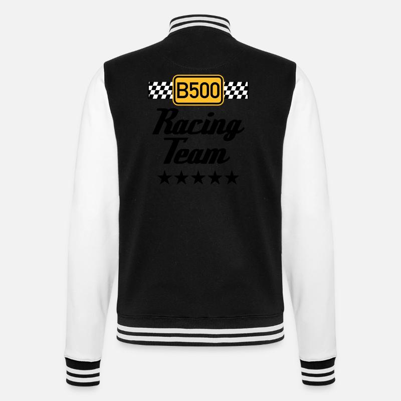 B500 Racing Team - Veste Teddy - noir/blanc