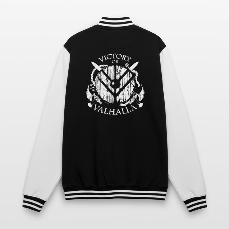 Wikinger oder Valhalla College-Sweatjacke