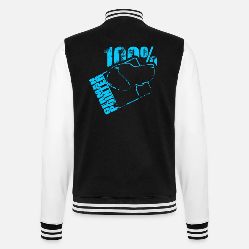GERMAN POINTER 100 - College-Sweatjacke - Schwarz/Weiß