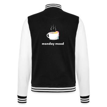 monday mood - College-Sweatjacke - Schwarz/Weiß - Hinten - Marisol (170cm)