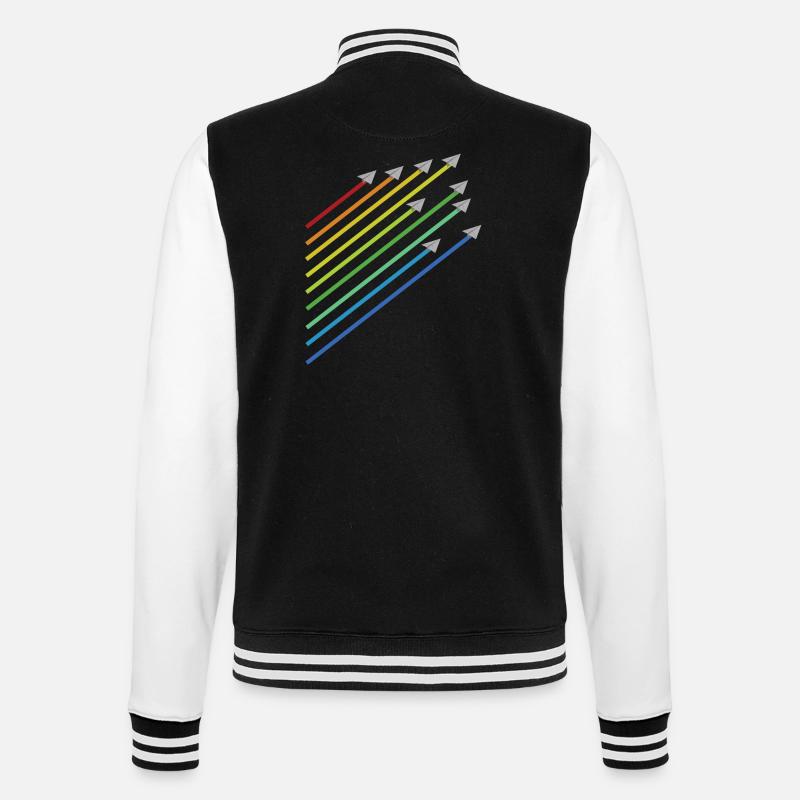 rainbow paper plane flight - Veste Teddy - noir/blanc