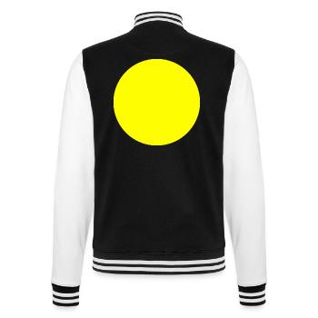 Kreis gelb - College-Sweatjacke - Schwarz/Weiß - Hinten - Marisol (170cm)