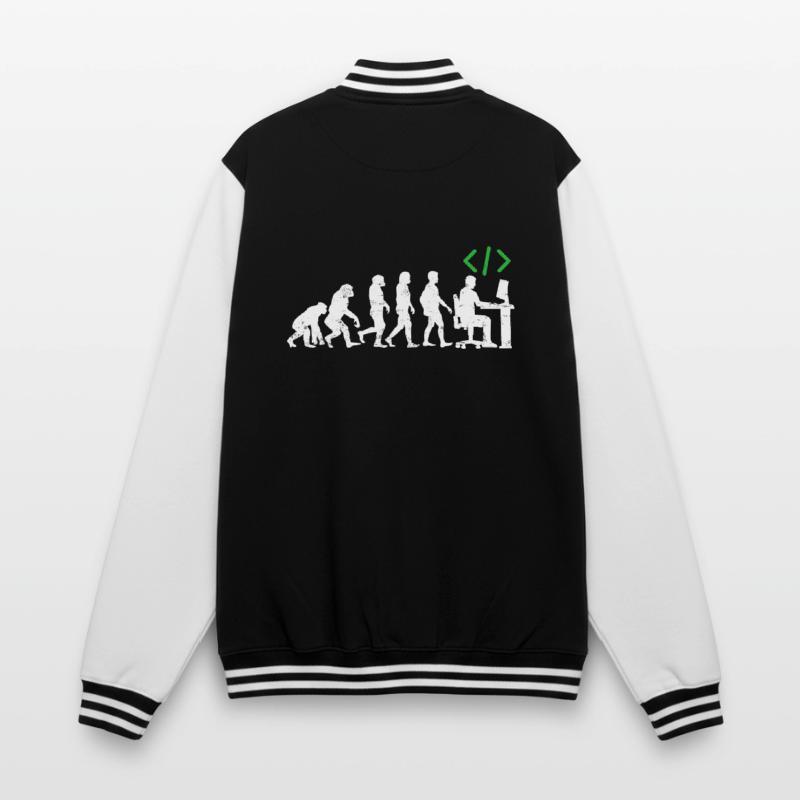Programmierer Evolution geschenk coder java c++ College-Sweatjacke