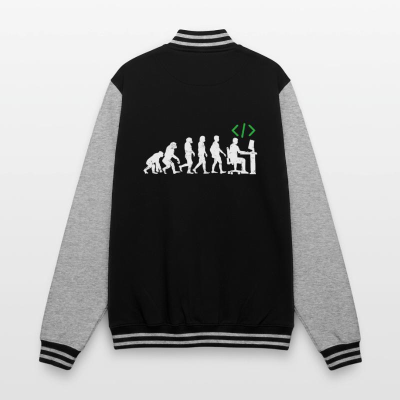 Programmierer Evolution geschenk coder java c++ College-Sweatjacke